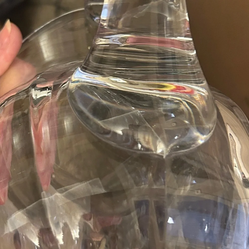 Vintage unbranded Heisey Colonial clear glass pitcher